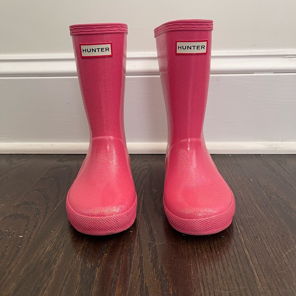 Pink Sparkly Hunter Rain boots